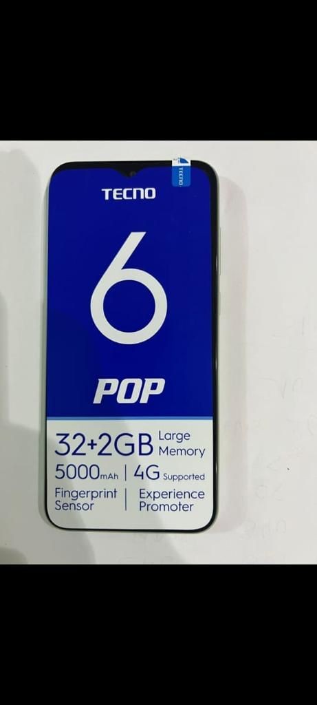 Tecno POP 6 – Mémoire 32 Go – Rame 2 Go – Photo 8 Mpx – Ecran 6.52″