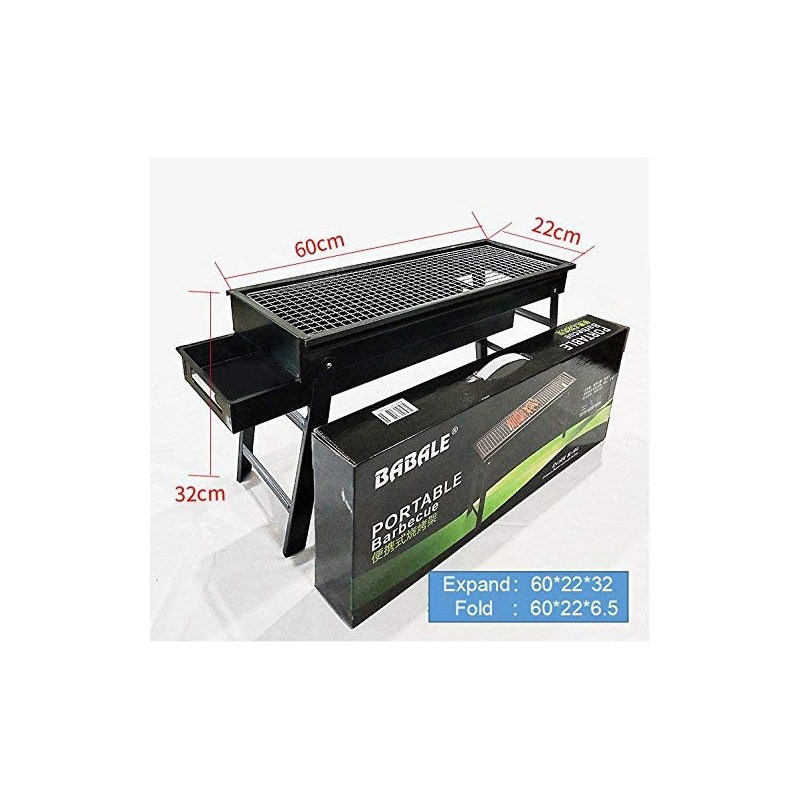 Barbecue au charbon de bois, portable et pliable