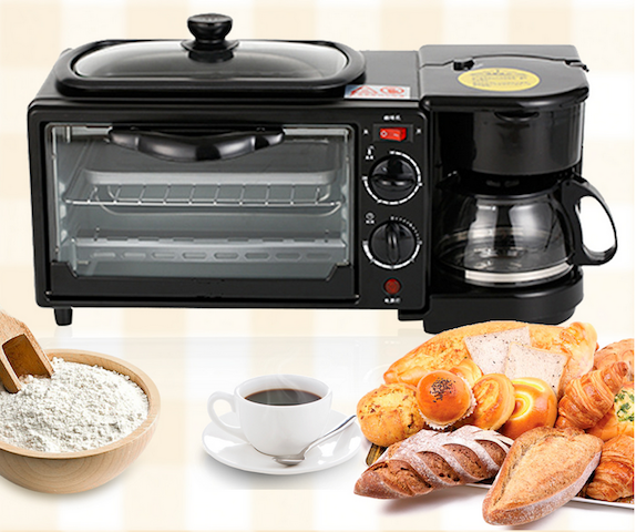 Multifonction Electrique Mini Grille + Four + Café - 9 Litres