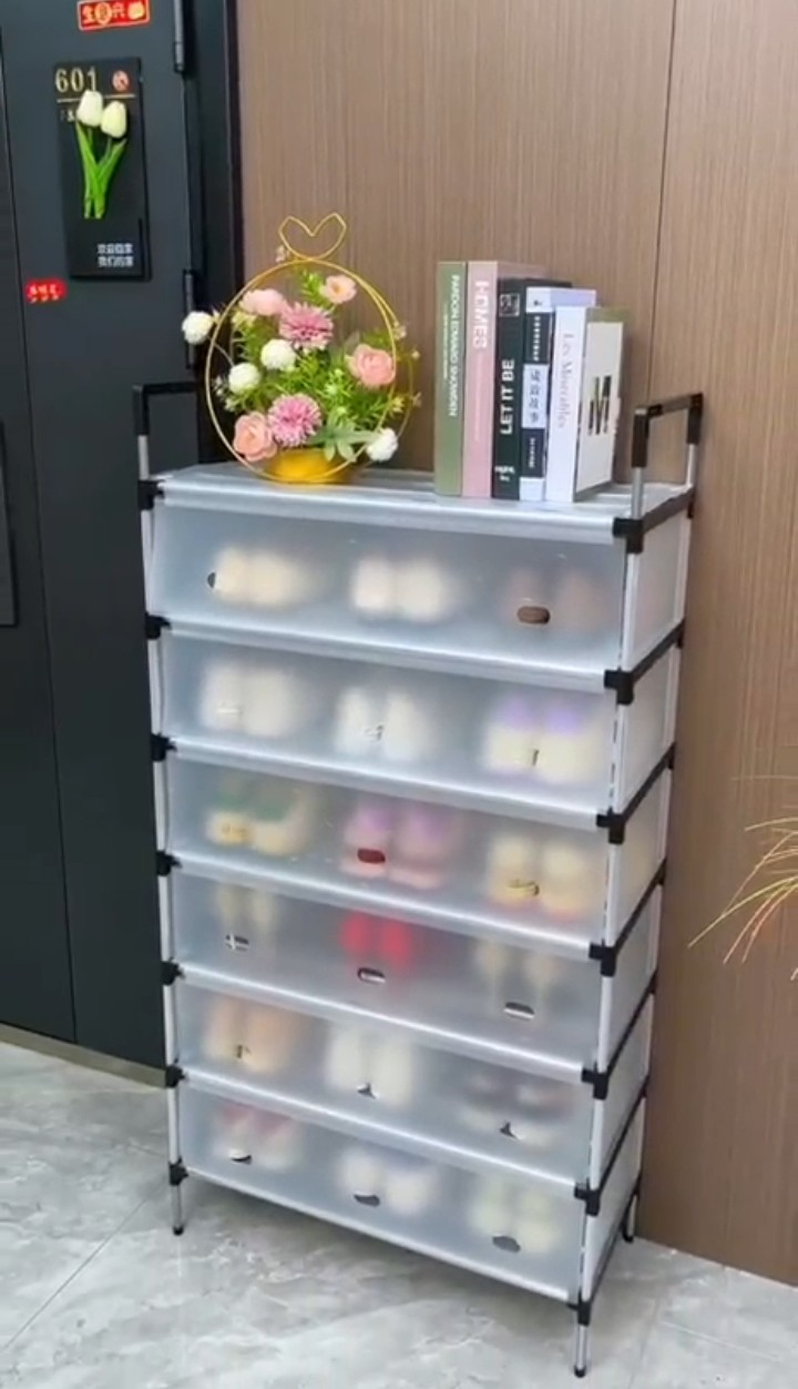 Meuble de Rangement de Chaussures en métal