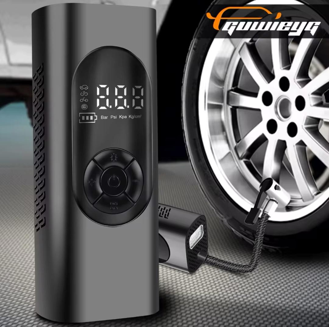 Gonfleur de pneu portable : pompe à air sans fil pour voiture, vélo, moto