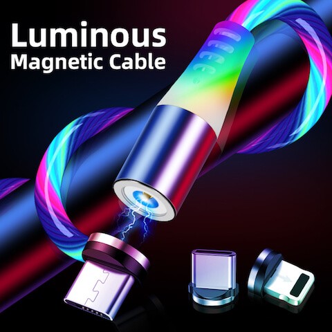 Câble De Charge Magnétique USB-C à Connexion Rapide Et Stable - Avec Connecteur 7 Broches