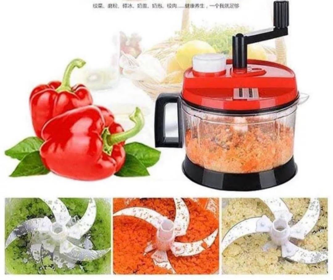 Hachoir Manuel Alimentaire Facile à Tirer Robot de Cuisine Coupe-Légumes  Mixeur pour Fruits / Nourriture Bébé / Légumes / Oignon / Ail (M-500ml)