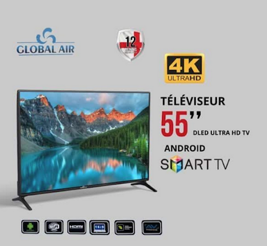 Smart Tv Global Air 55”-Smart Android