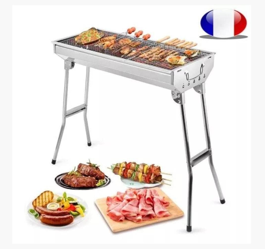 Barbecue Portable a Charbon avec 5 Bols en Verre Offert