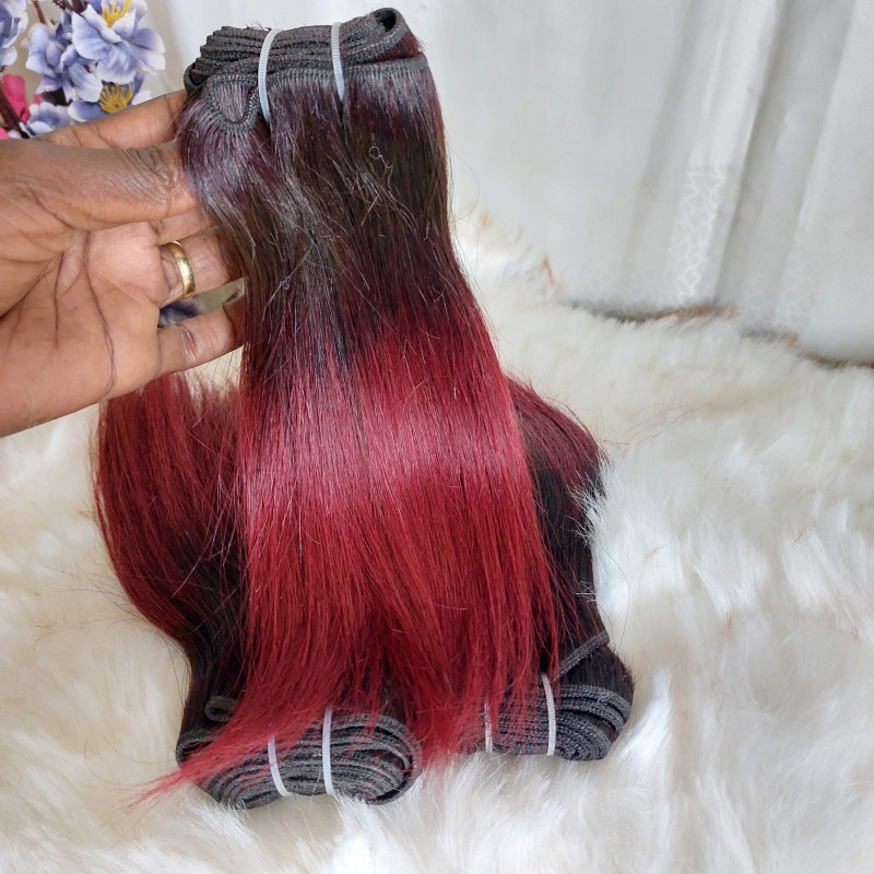 Lot de 3 boules tissages rouge Bordeau 8 pouces