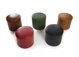 Coussin De Sol Pouf En Cuir  Tabouret Ottoman Rond