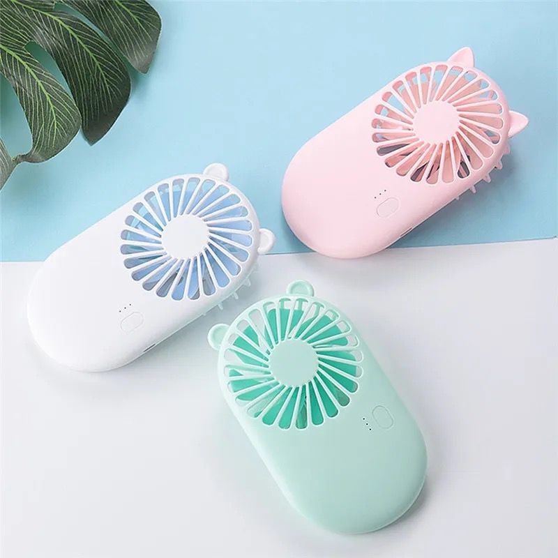 Mini ventilateur de poche portable à air frais, refroidisseur de voyage, mini GérPower, Rechargeable par USB, mignon, Mini