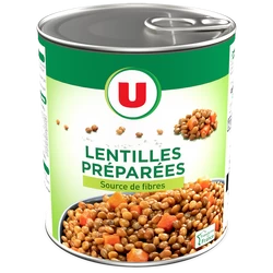 Lentilles  Préparées Source De Fibres - 800g Et 850ml