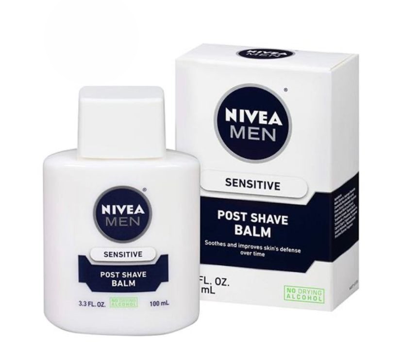 Nivea Men Sensitive Post Shave Balm - 3.3 oz, NIVEA Baume Après Rasage Homme Peau Sensible 100ML