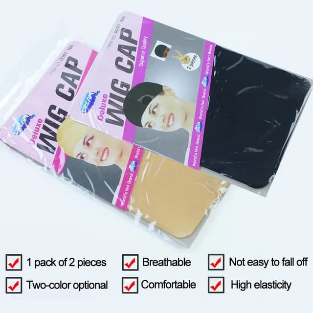 Bonnets Pour Perruque Unisexe, Filets Pour Cheveux Chauves Unisexe 2 Pièces Par Paquet Pour Perruque Unisexe, Filets Pour Cheveux Chauves Unisexe 2 Pièces Par Paquet