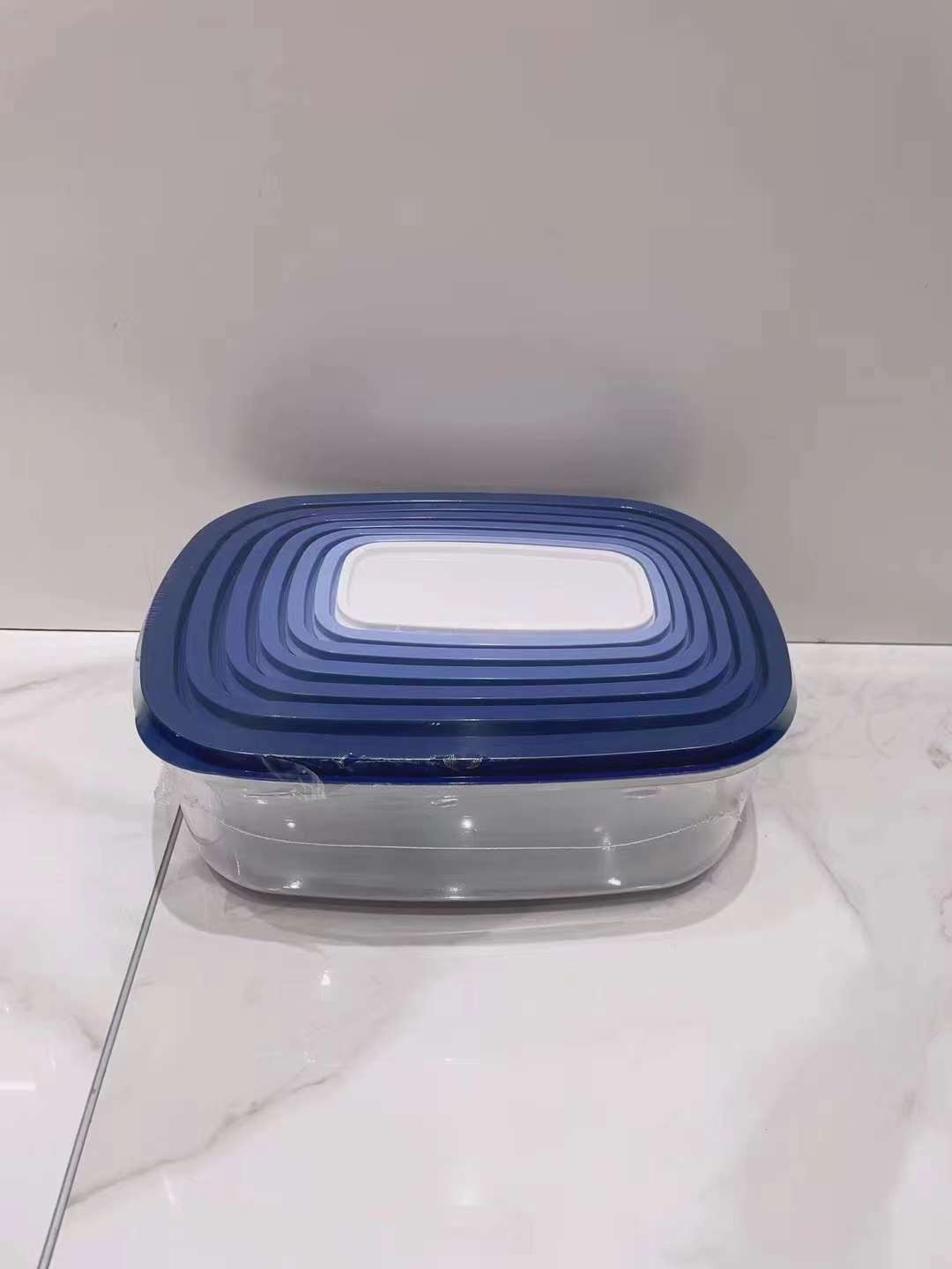 Ensemble 7 Pièces Bols de Rangement en Plastique Transparent