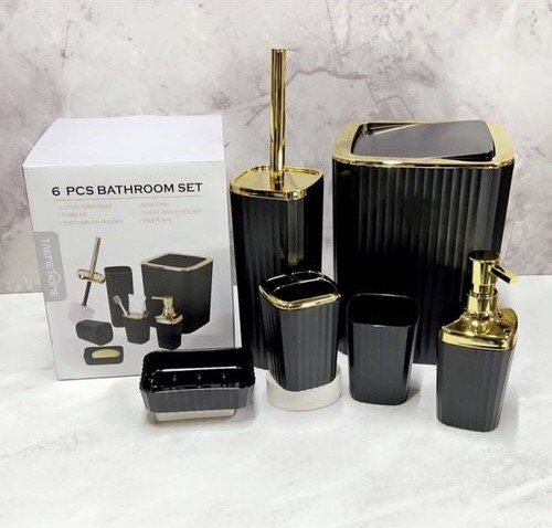 Ensemble d'accessoires de salle de bain 6 pièces