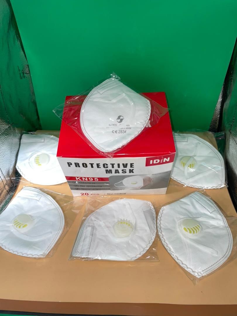 MASQUES DE PROTECTION INDIVIDUELLE KN95 (FFP2) **AVEC VALVE**