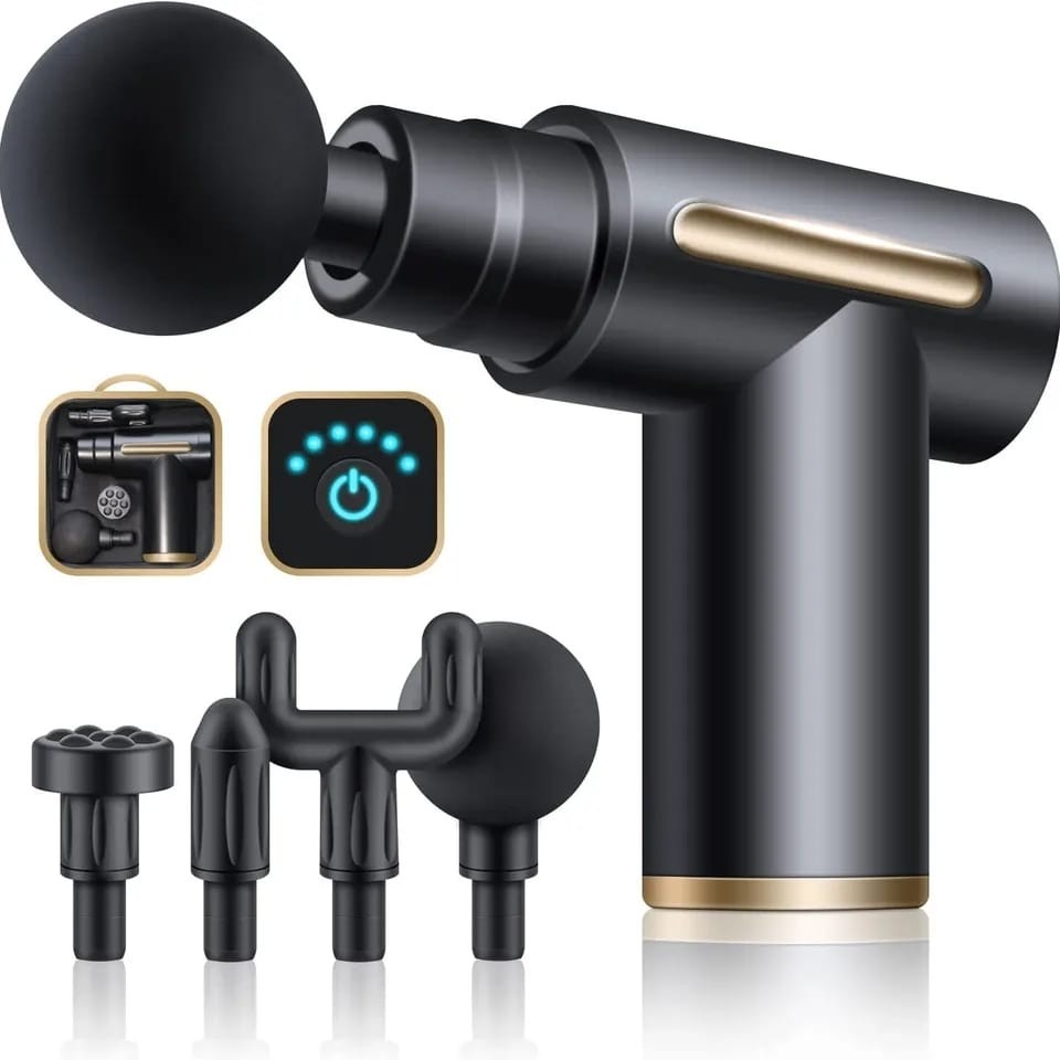 Pistolet Gun Massage, Conçu Pour Vous Offrir Une Expérience De Massage Exceptionnelle Dans Le Confort De Votre Foyer