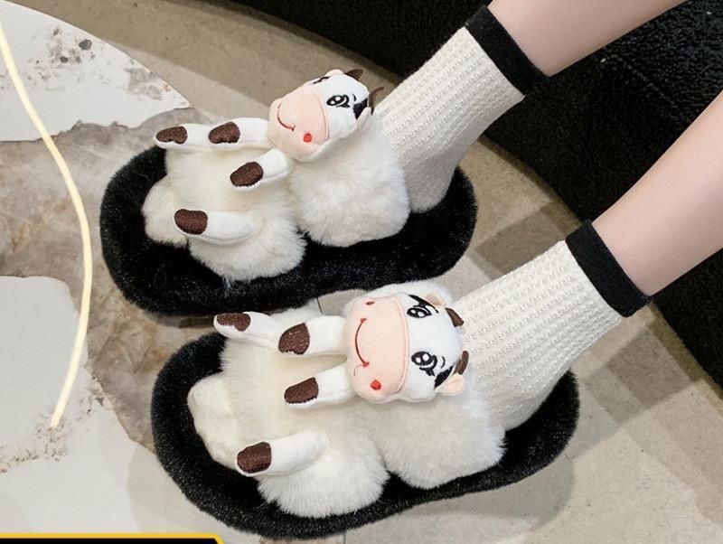 Pantoufles Grenouille Femmes, Pantoufles Moelleuses en Peluche Animal Mignon, Pantoufles à Plateforme Chaudes pour L'hiver à l'intérieur, Pantoufles Antidérapantes, Légères, Douces et Intéressantes,