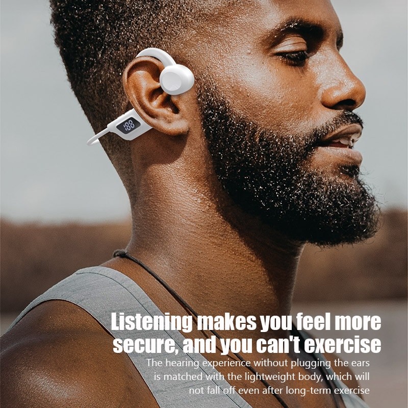 Ecouteurs Conduction Osseuse Bluetooth 5.0 sans Fil
