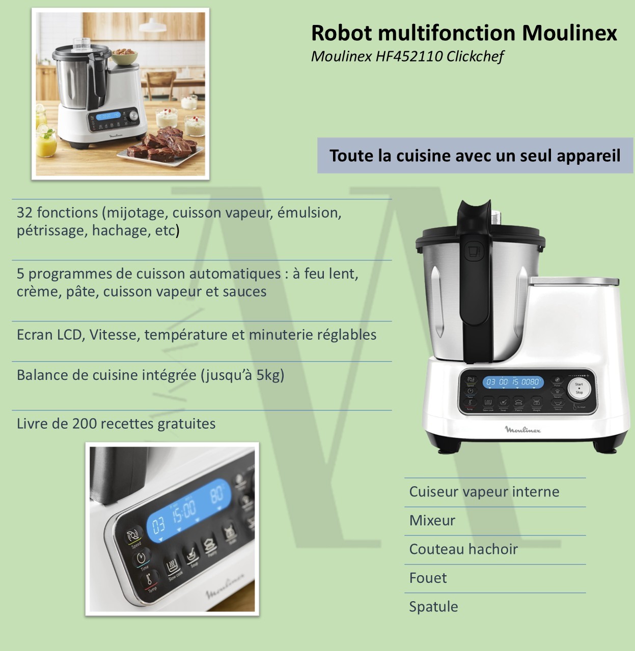 Robot multifonction Moulinex