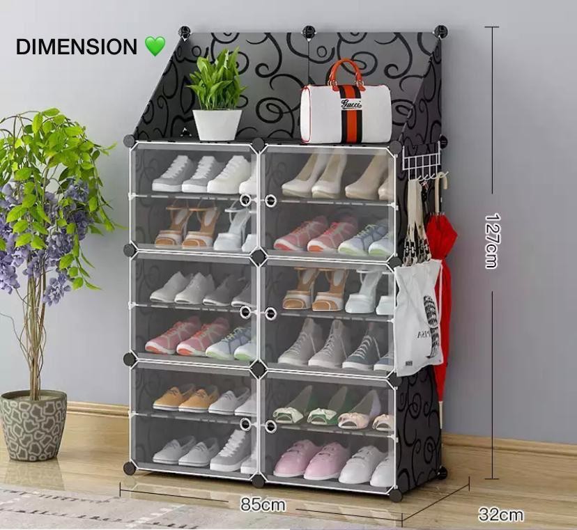 Rangement De Chaussures En Plastique De 24 Paires Très Tendance Et Très Pratique