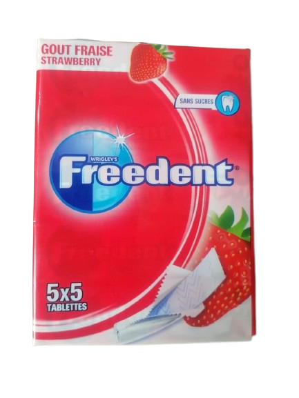 EXTRA Polar Ice Gomme fraise Sans Sucre, 25 Bâtonnets