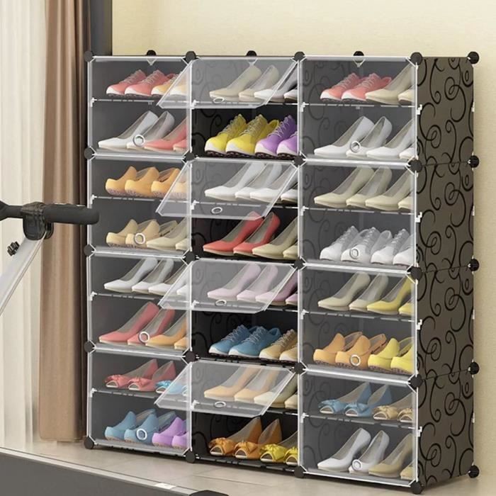 Generic - Boîte à chaussures pliable de rangement en plastique
