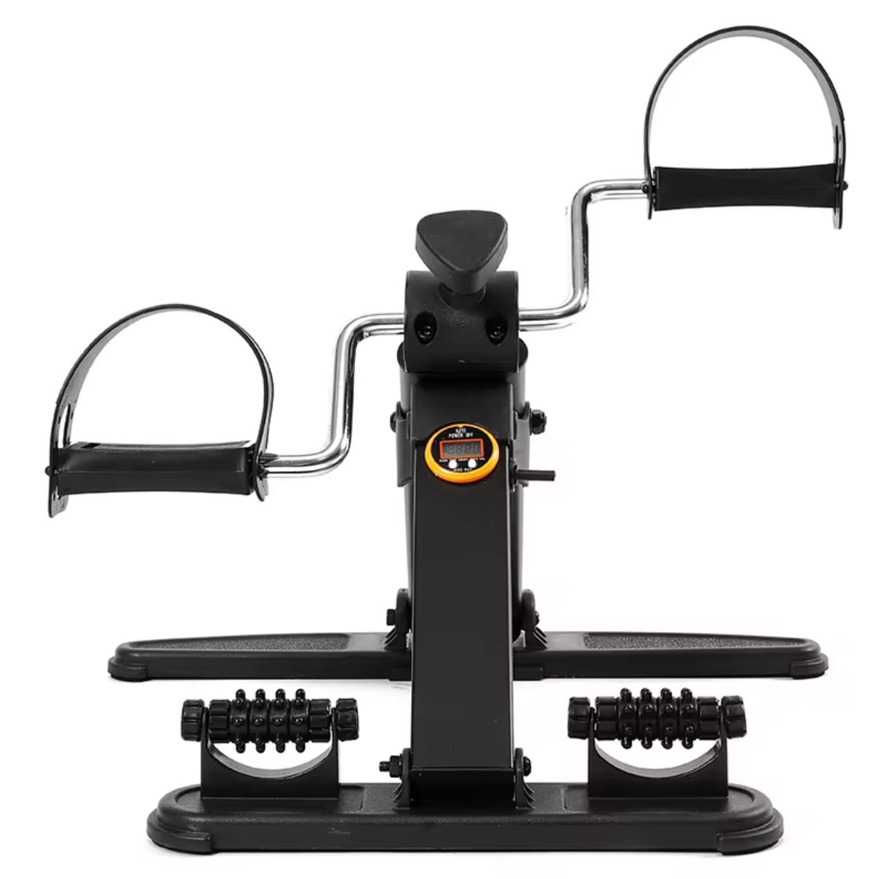 Mini vélo d'exercice avec Moniteur LCD - Cycle Bureau Portable - Colporteur d'exercice pour Les Mains, Les Bras et Les Jambes - Équipement Remise en Forme Ajustable pour Les Personnes âgées