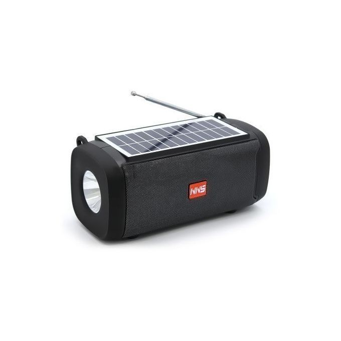NNS NS-S13S Haut-parleur sans fil Bluetooth solaire portable Super Bass avec tactile, Fm