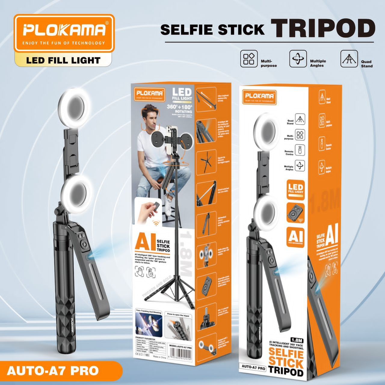 Trépied PLOKARMA rotation automatique