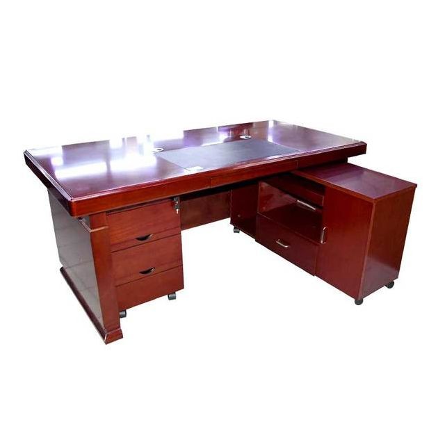 Table de Bureau - Vernis - 1.8metre - 2 tiroirs
