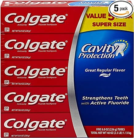 Colgate Dentifrice Saveur fluorure Tube de 5