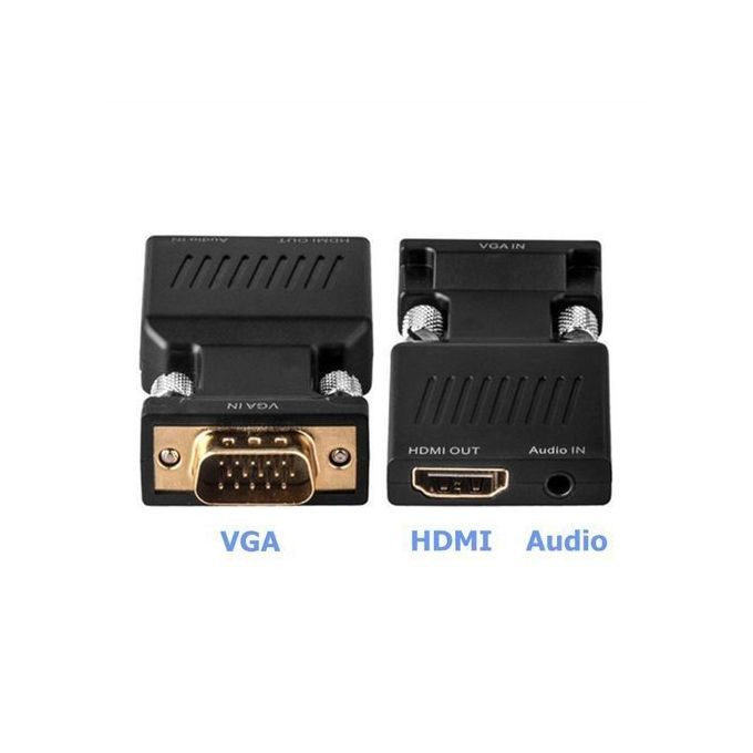Adaptateur VGA vers HDMI avec Audio