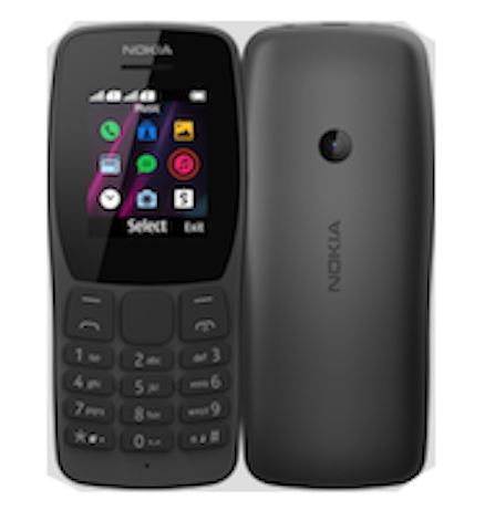 Nokia 110 - Écran 1,77'' - Double SIM - Rom 4 Mo