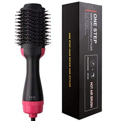 Brosse sèche-cheveux et volumisante One Step, brosses à cheveux à air chaud, 3-in-1 brosse lissante aux ions négatifs pour salon et peigne pour cheveux bouclés réduisant les frisottis