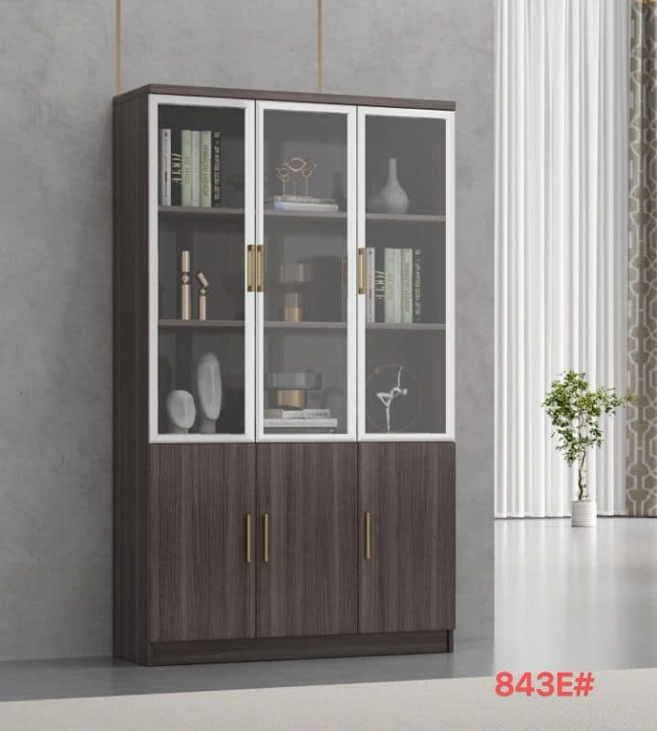 Rangement bureau marron 3 portes