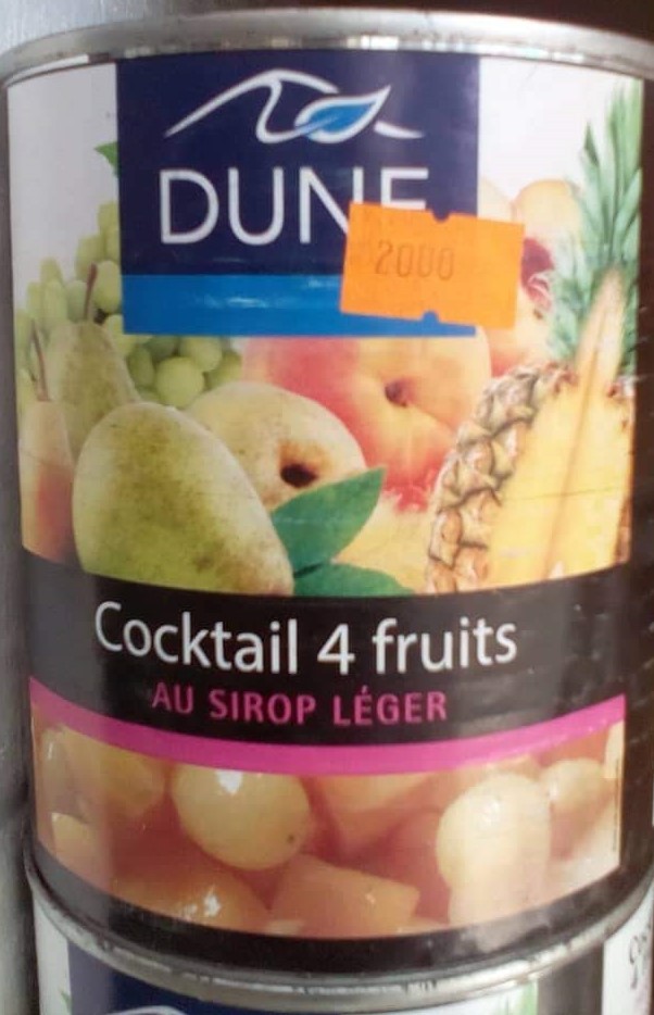 Cocktail 4 fruits Au Sirop Léger Dume