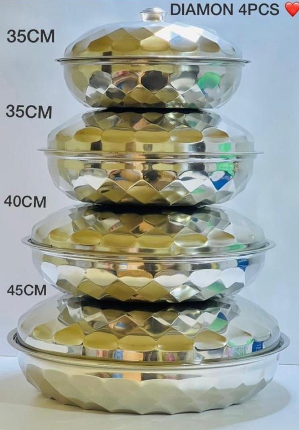 Ensemble 4 Pièces De Bols  Diamon Avec Un beau Design Très Résistant Et Dure