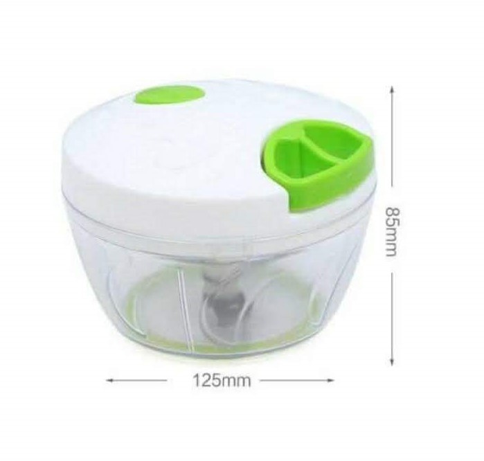 Coupe-Légumes A Hachoir Manuel, Coupe-Oignons De Hachoir A Chaîne A Main Coupe-Oignons Pour Les Fruits Végétaux Noix Matériau De Sécurité Alimentaire Durable Sans BPA (2 Cup-Gray)