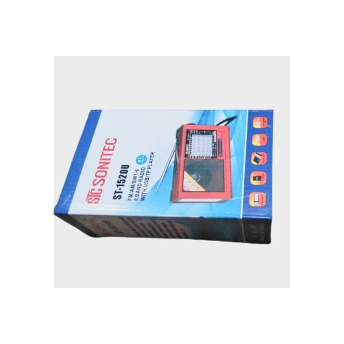 Sonitec FM/AM/SW1-6 RADIO 8 BANDES AVEC LECTEUR USB/TF