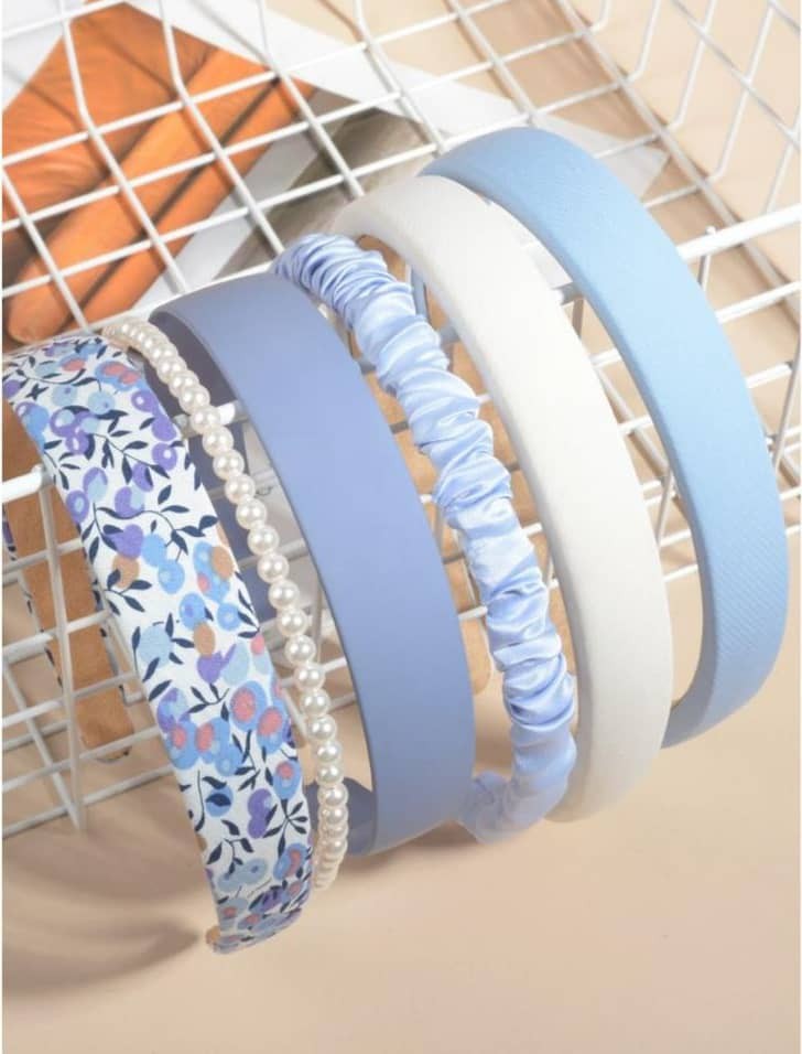 6 Pièces Bandeau à Fausse Perle