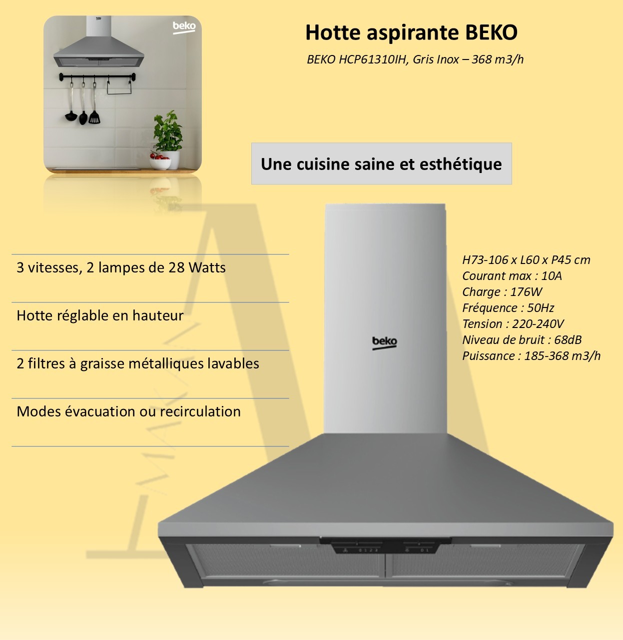 Hotte aspirante Beko