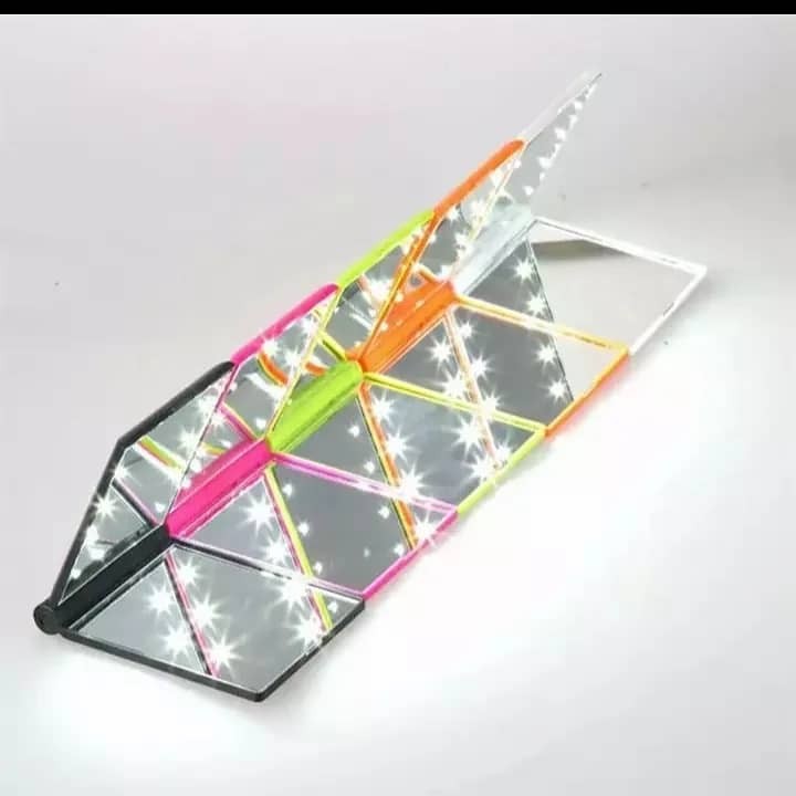 Miroir De Poche Avec 8 LED Pour Lady Pink Pocket, Mini LED Pour Maquillage, Miroir Cosmétique Pliable, Cadeau De Poche Compact