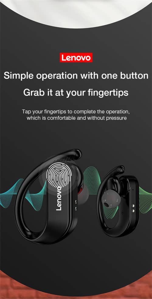 Ecouteurs, Lenovo LP7 TWS Earbuds Casset Bluetoth Wiresse Stéchoils Double Stéréo Earphones Avec Mim IPX5 Emplache, Connexion Et Une Stabilité Plus Rapide