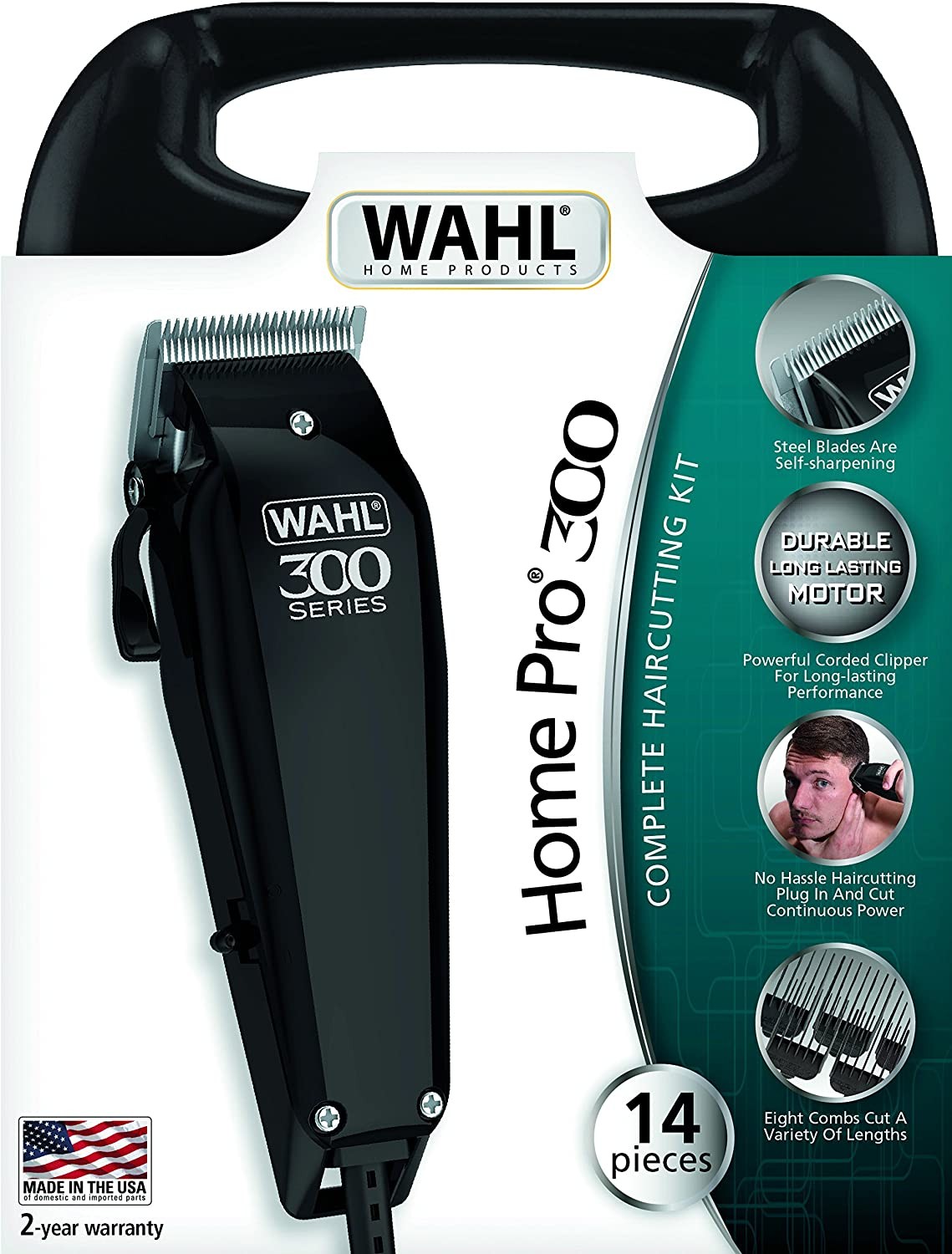 Tondeuse  Whal  Pro 300 Series  14 Pieces Pour Se Raser, Coupeur Les Cheveux