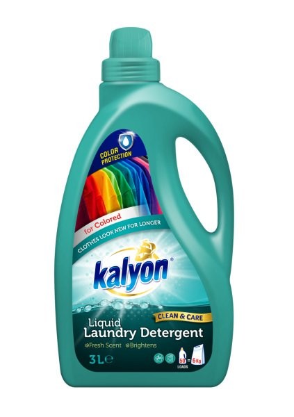 Détergent Kalyon Lessive Liquide  Peut Etre Utilisé Dans Tous Les Types De Machines À Laver,  Convient Egalement Pour Le Lavage Des Mains3L