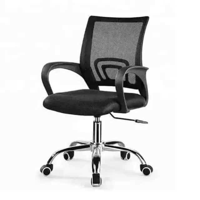 Chaise De Bureau - Pivotante, Chaise De Bureau Pivotante Avec Structure, Accoudoirs Et Piètement En Polypropylène Injecté