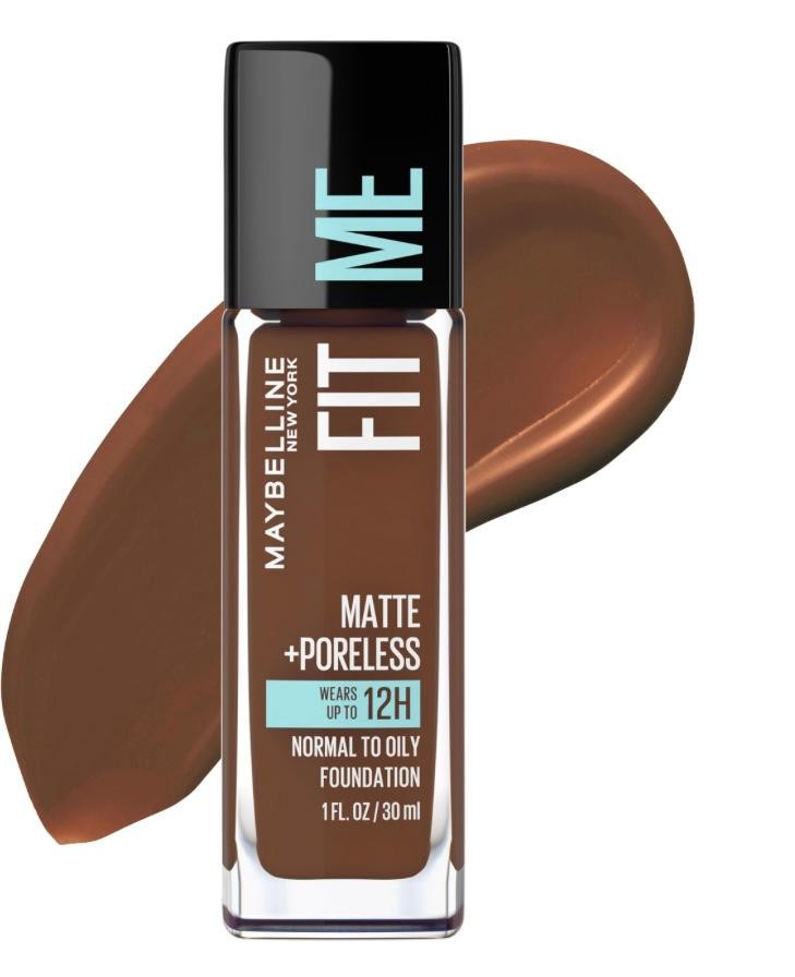Maquillage Maybelline, Base De Maquillage Liquide Fit Me Matte, Porreless, coco calido