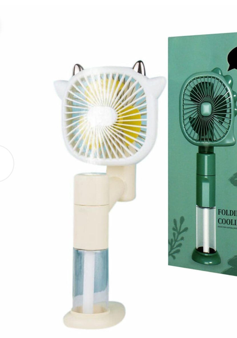 Mini ventilateur de refroidissement avec humidificateur à brume rechargeable