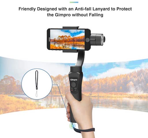 Stabilisateur Smartphone Gimbal 3-Axes Handheld pour Mobile