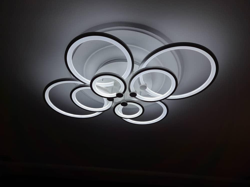 PLAFONNIER 8 CERCLES