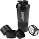 Shaker Portable Avec Conteneur De Stockage De Poudre, Tasse De Centre Commercial, Tasse De Sport De Gym, Eau HI Avec Fil, Fouet, Verres À Billes, 500ml